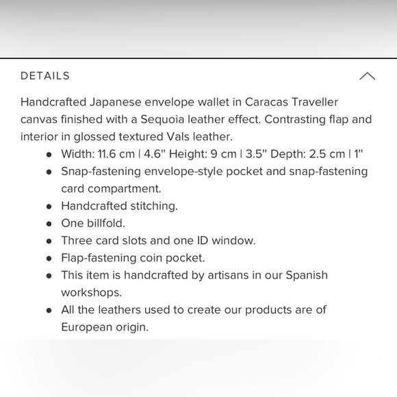 Carolina Herrera Traveler/ Japanese Envelope Wallet - Picture 5 of 14